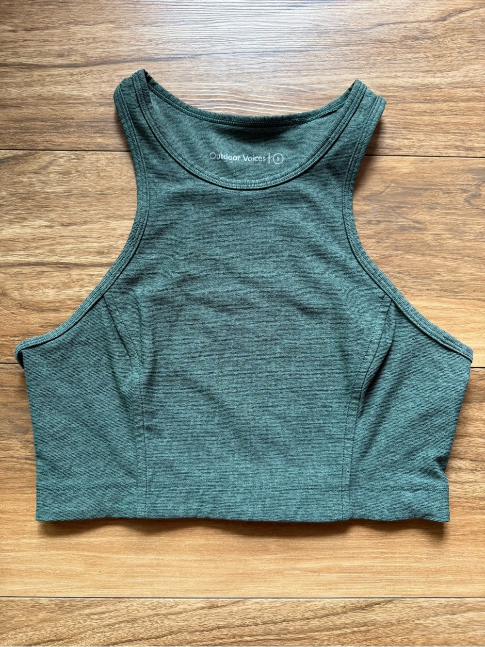 Outdoor Voices Women's Green Athletic Sports Bra Top size Small